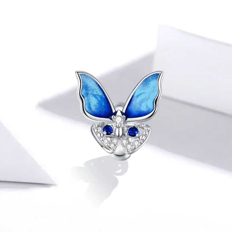 (zdjęcie do) Charms Typu Pandora Kolorowy motyl - BSC405 - Wyświetl 2