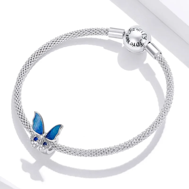 (zdjęcie do) Charms Typu Pandora Kolorowy motyl - BSC405 - Wyświetl 3