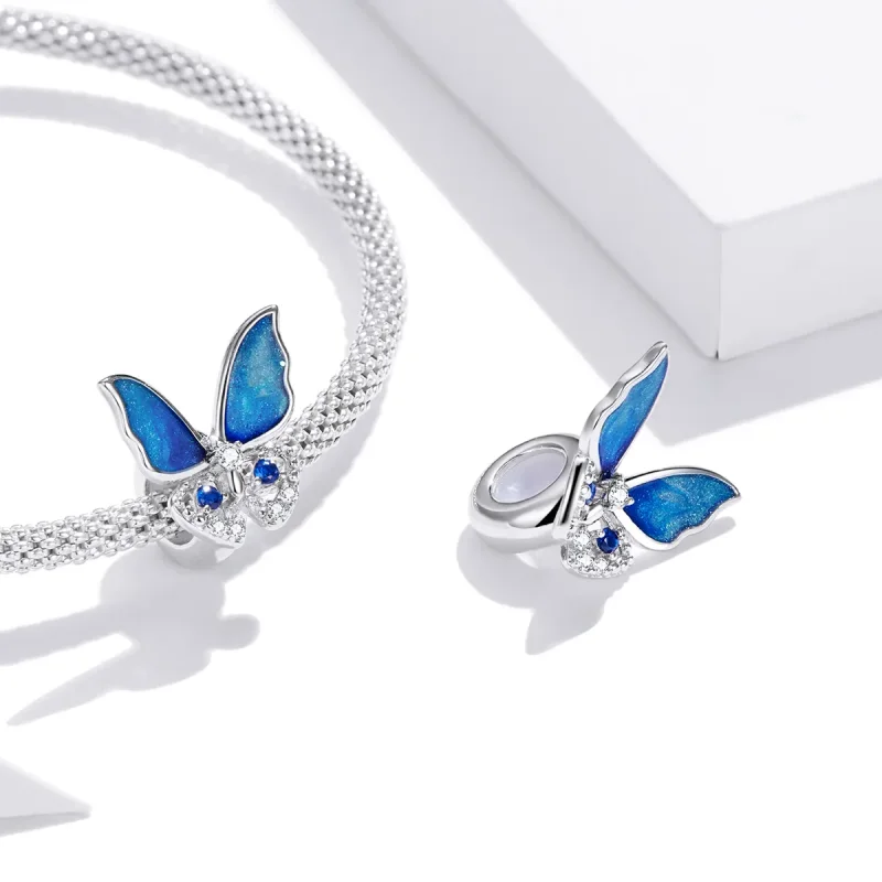 (zdjęcie do) Charms Typu Pandora Kolorowy motyl - BSC405 - Wyświetl 4