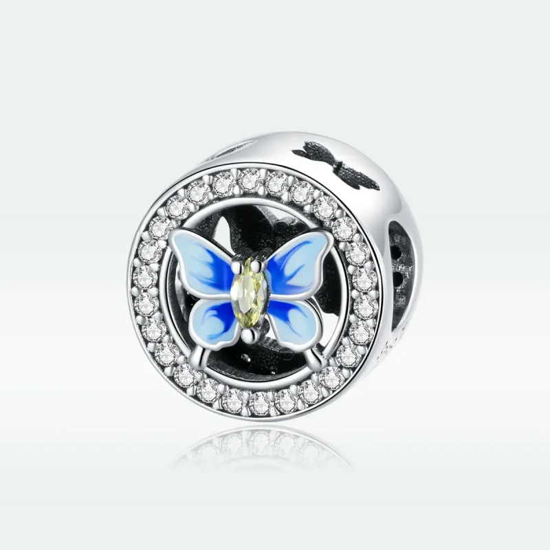 (zdjęcie do) Charms Typu Pandora Kolorowy motyl - SCC1682 - Wyświetl 5