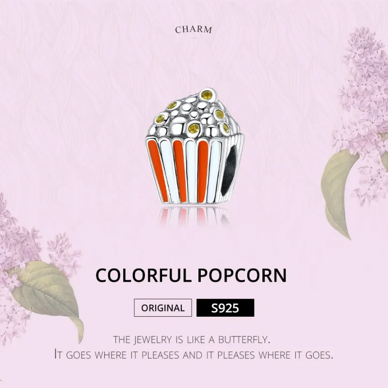 (zdjęcie do) Charms Typu Pandora Kolorowy popcorn - SCC1596 - Wyświetl 6