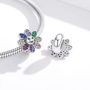Charms Typu Pandora Kolorowy słonecznik - SCC1701