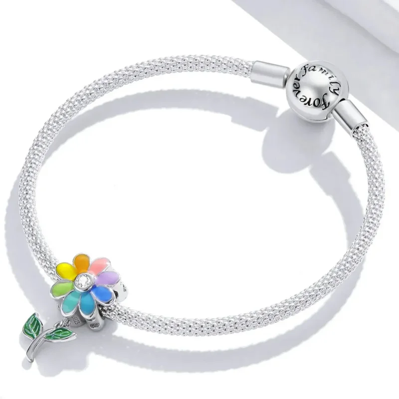 (zdjęcie do) Charms Typu Pandora Kolorowy Słonecznik - SCC2088 - Wyświetl 3
