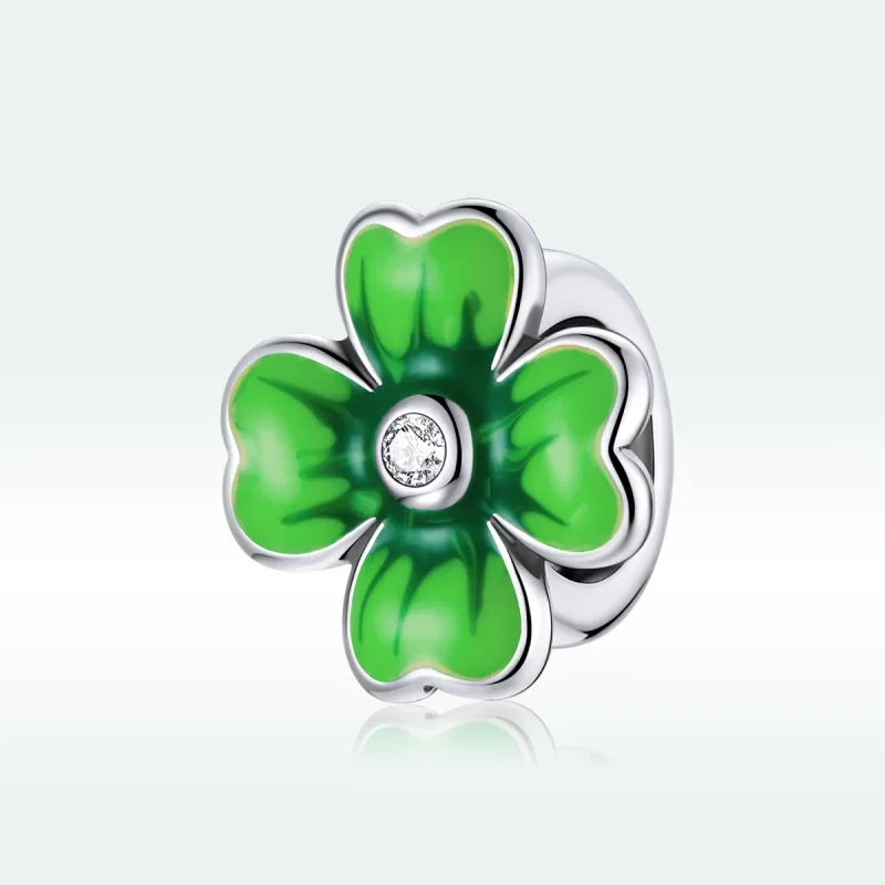 (zdjęcie do) Charms Typu Pandora Koniczyna szczęścia - SCC1749 - Wyświetl 5