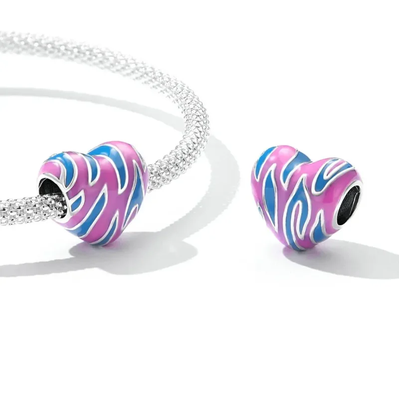 (zdjęcie do) Charms Typu Pandora Kontrastująca miłość kolorów - SCC2215 - Wyświetl 5