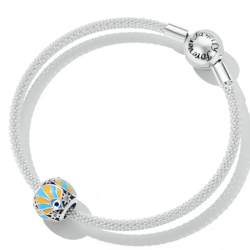 (zdjęcie do) Charms Typu Pandora Kontrastujący kolor Mans Star Eyes - SCC2201 - Wyświetl 5