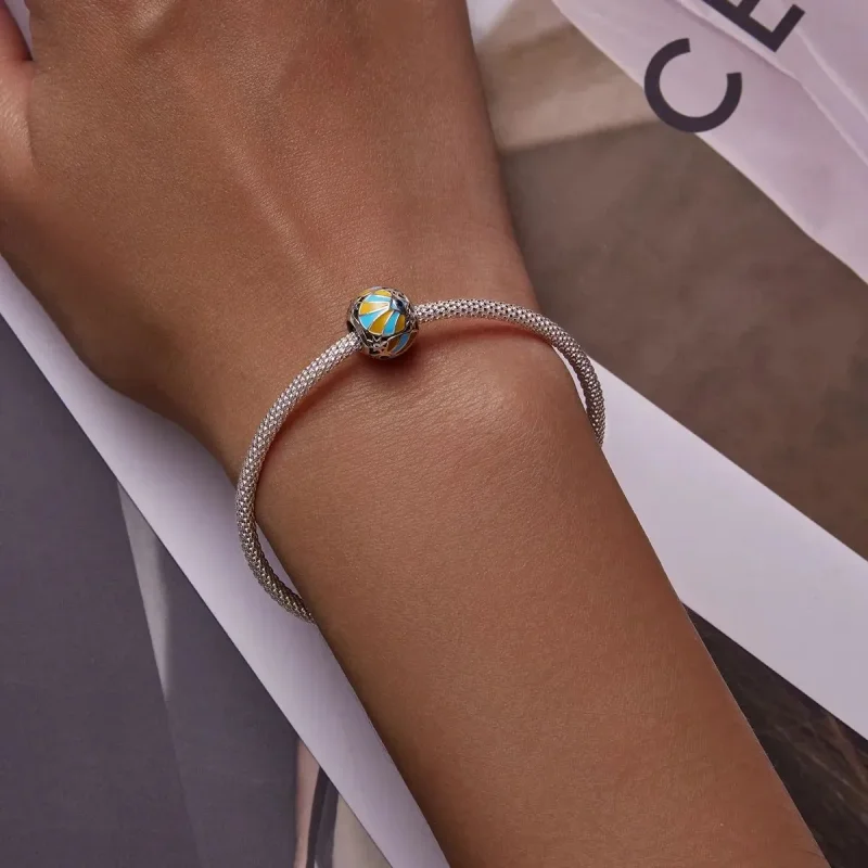 (zdjęcie do) Charms Typu Pandora Kontrastujący kolor Mans Star Eyes - SCC2201 - Wyświetl 6