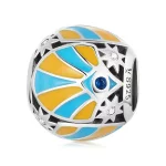 Charms Typu Pandora Kontrastujący kolor Mans Star Eyes - SCC2201