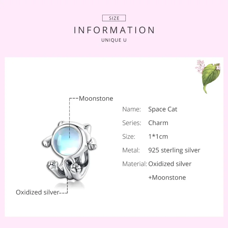 (zdjęcie do) Charms Typu Pandora Kosmiczny kot - SCC1697 - Wyświetl 7