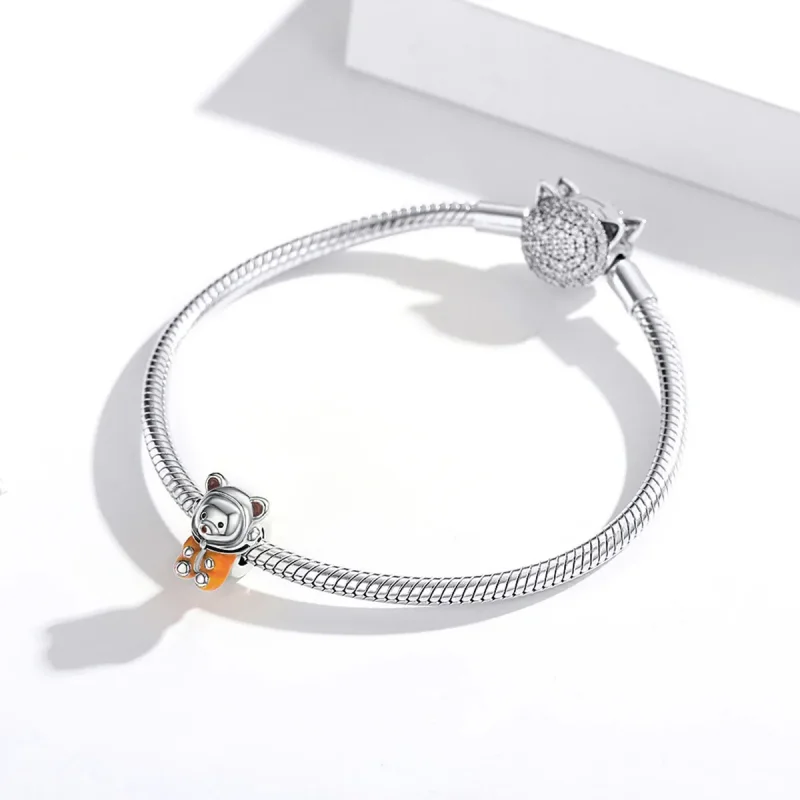 (zdjęcie do) Charms Typu Pandora Kosmiczny Niedźwiedź - SCC1693 - Wyświetl 3