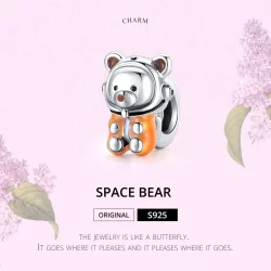 Charms Typu Pandora Kosmiczny Niedźwiedź - SCC1693