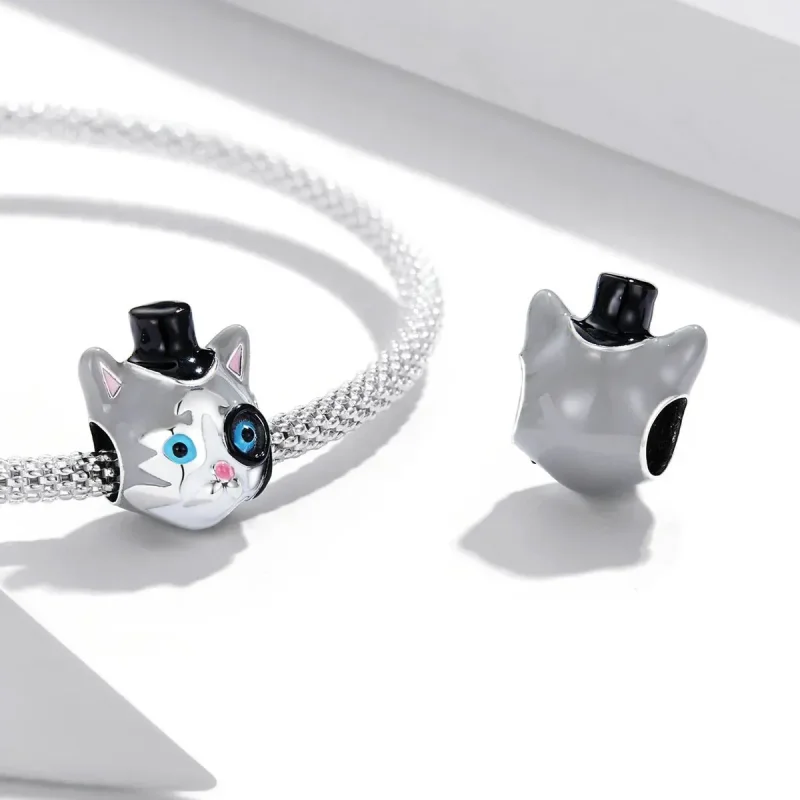 (zdjęcie do) Charms Typu Pandora Kot magik krótkowłosy - SCC2091 - Wyświetl 4
