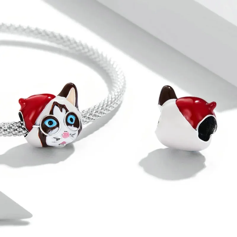 (zdjęcie do) Charms Typu Pandora Kot syjamski - SCC2090 - Wyświetl 4