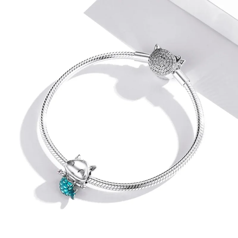 (zdjęcie do) Charms Typu Pandora Kot Syrenka - SCC1852 - Wyświetl 3