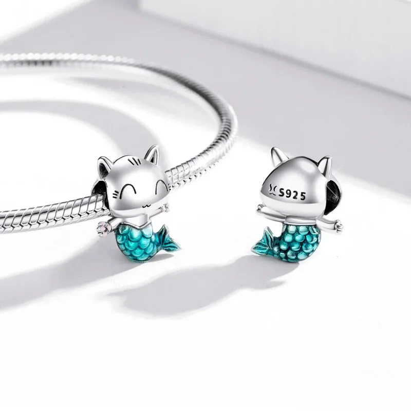 (zdjęcie do) Charms Typu Pandora Kot Syrenka - SCC1852 - Wyświetl 4