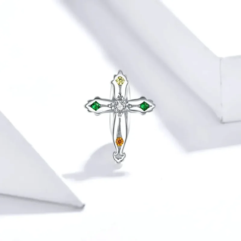 (zdjęcie do) Charms Typu Pandora Krzyż Dziękczynienia - BSC343 - Wyświetl 2
