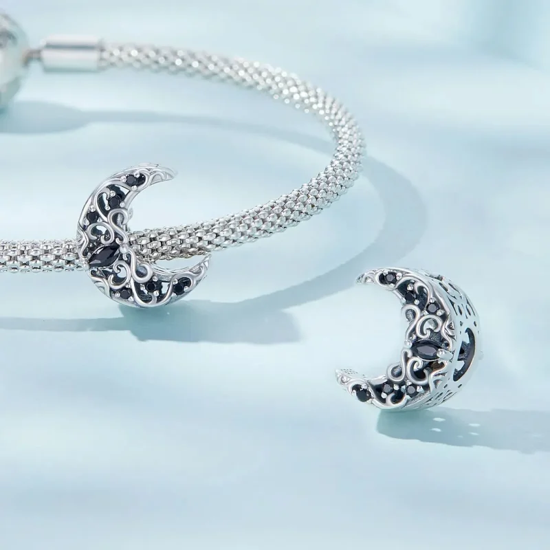 (zdjęcie do) Charms Typu Pandora Księżyc Ciemnej Nocy - SCC2370 - Wyświetl 5