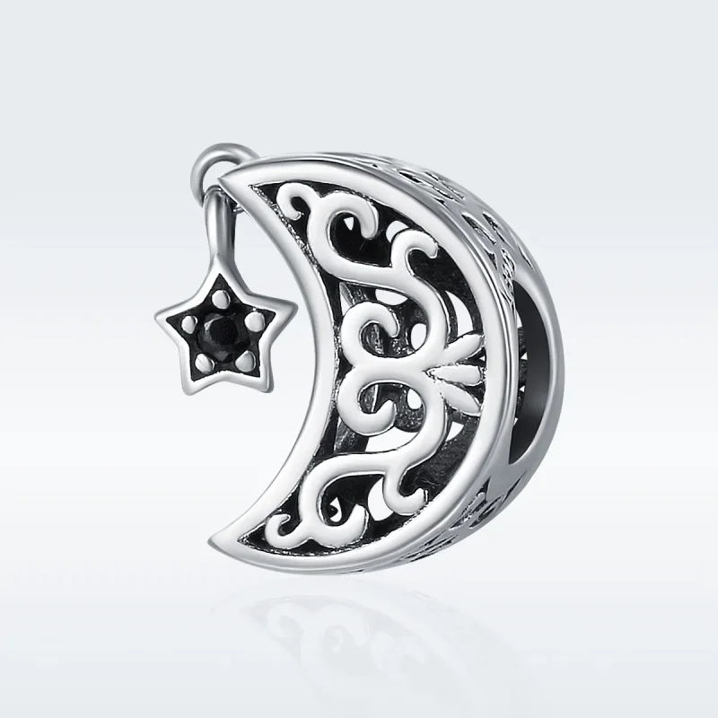 (zdjęcie do) Charms Typu Pandora Księżyc i gwiazda - SCC483 - Wyświetl 2