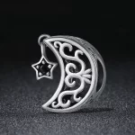 Charms Typu Pandora Księżyc i gwiazda - SCC483