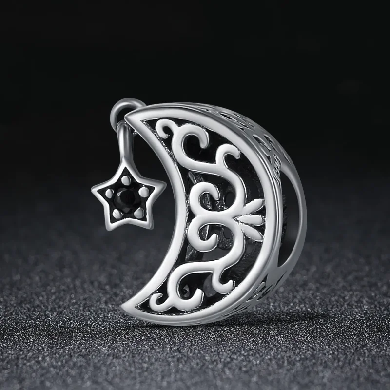 (zdjęcie do) Charms Typu Pandora Księżyc i gwiazda - SCC483 - Wyświetl 3