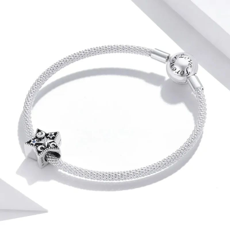 (zdjęcie do) Charms Typu Pandora Księżyc i gwiazdy - BSC441 - Wyświetl 3