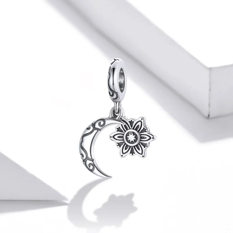 (zdjęcie do) Charms Typu Pandora księżyc Lotus - SCC1826 - Wyświetl 2