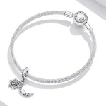 Charms Typu Pandora księżyc Lotus - SCC1826