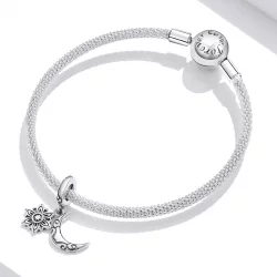 Charms Typu Pandora księżyc Lotus - SCC1826