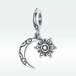 Charms Typu Pandora księżyc Lotus - SCC1826