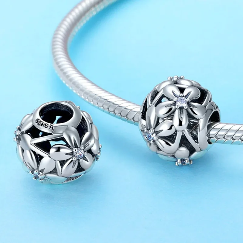 (zdjęcie do) Charms Typu Pandora Kształt kwiatu - SCC729 - Wyświetl 2