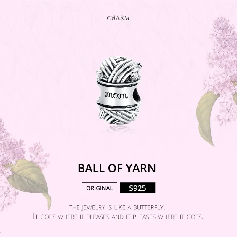 (zdjęcie do) Charms Typu Pandora Kula przędzy - SCC1654 - Wyświetl 6