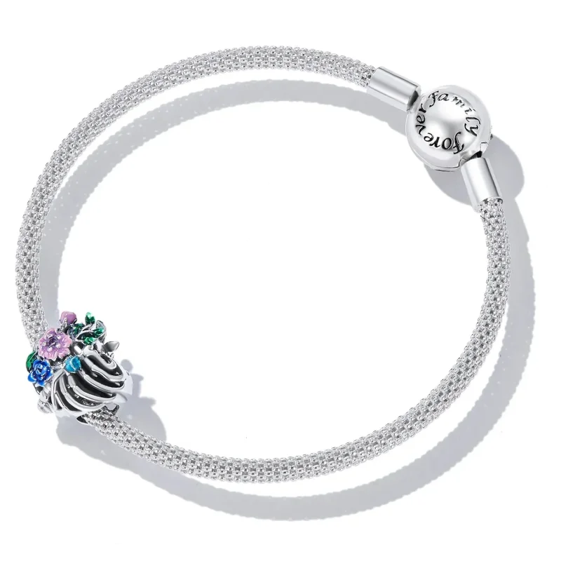 (zdjęcie do) Charms Typu Pandora Kwiat żebra miłości - SCC2239 - Wyświetl 5