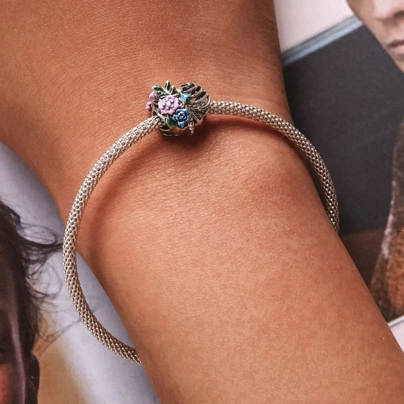 (zdjęcie do) Charms Typu Pandora Kwiat żebra miłości - SCC2239 - Wyświetl 6