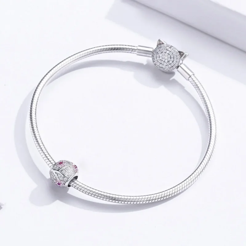 (zdjęcie do) Charms Typu Pandora Kwiat śliwy - BSC153 - Wyświetl 3