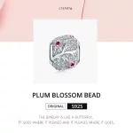 Charms Typu Pandora Kwiat śliwy - BSC153