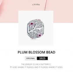 Charms Typu Pandora Kwiat śliwy - BSC153