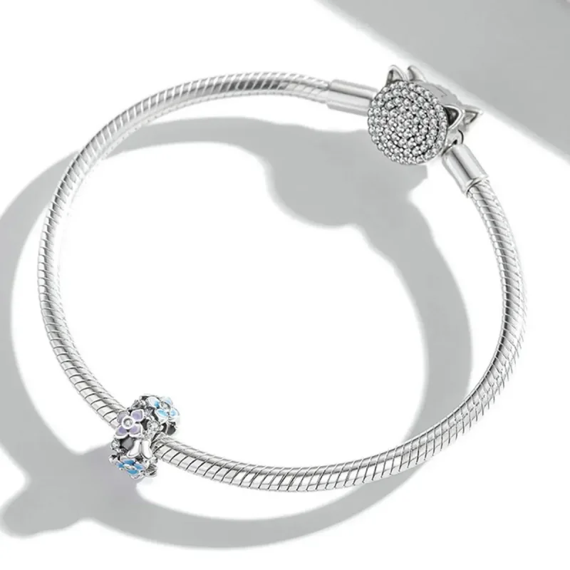 (zdjęcie do) Charms Typu Pandora Kwiat miłości motyla - SCC2063 - Wyświetl 3