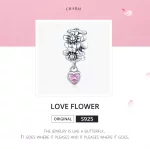 Charms Typu Pandora Kwiat miłości - SCC1485