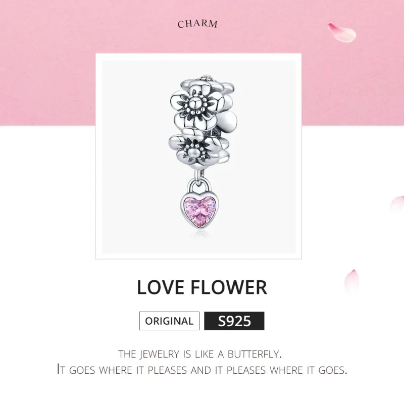 (zdjęcie do) Charms Typu Pandora Kwiat miłości - SCC1485 - Wyświetl 5