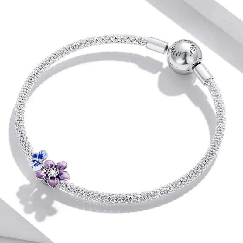 (zdjęcie do) Charms Typu Pandora Kwiat motyla - SCC2094 - Wyświetl 3