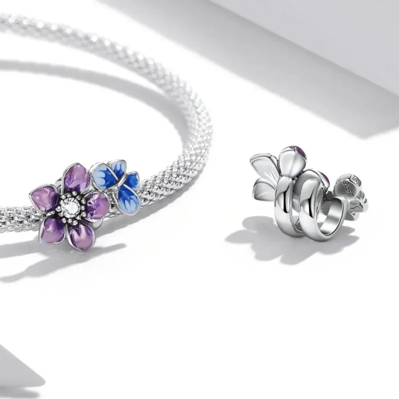 (zdjęcie do) Charms Typu Pandora Kwiat motyla - SCC2094 - Wyświetl 4