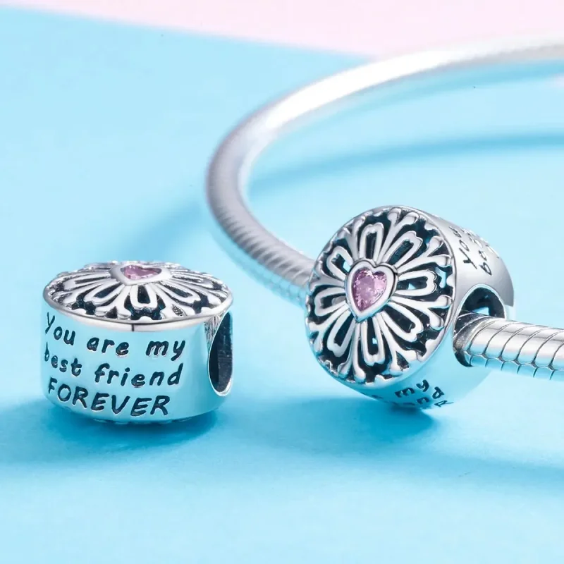 (zdjęcie do) Charms Typu Pandora Kwiat Przyjaźni - SCC740 - Wyświetl 4