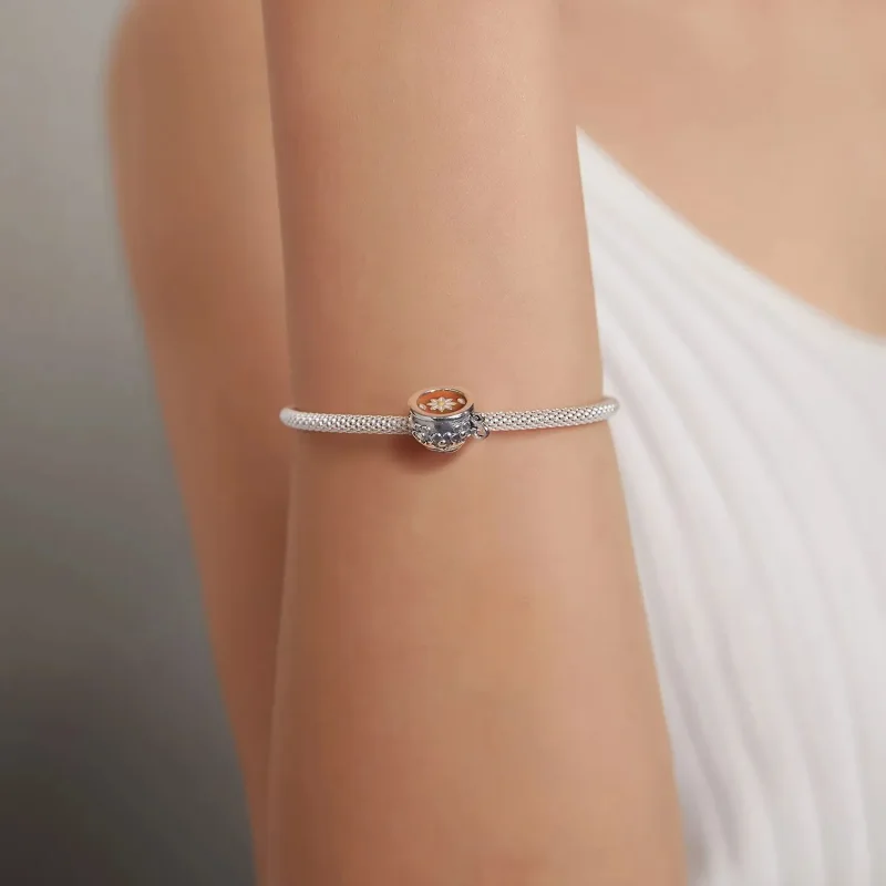 (zdjęcie do) Charms Typu Pandora Kwiatowa Filiżanka - SCC1915 - Wyświetl 5
