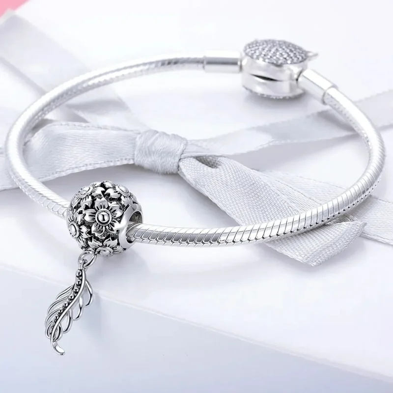(zdjęcie do) Charms Typu Pandora Kwiaty i Liście - SCC715 - Wyświetl 3
