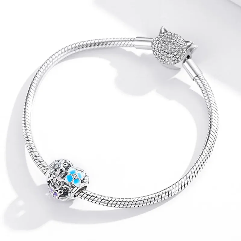 (zdjęcie do) Charms Typu Pandora Kwiaty i motyle - SCC1836 - Wyświetl 3
