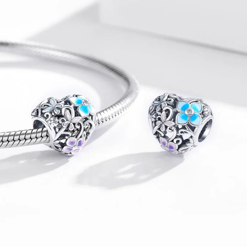 (zdjęcie do) Charms Typu Pandora Kwiaty i motyle - SCC1836 - Wyświetl 4