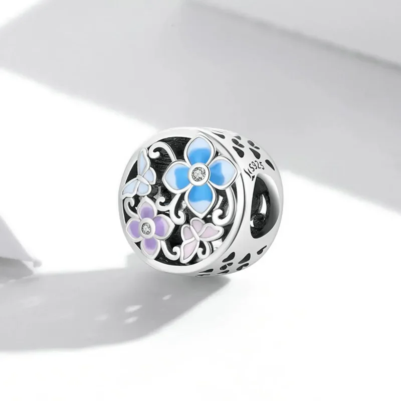 (zdjęcie do) Charms Typu Pandora Kwiaty i motyle - SCC2061 - Wyświetl 2