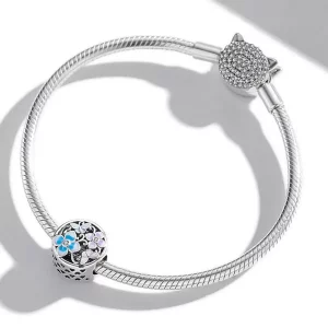 Charms Typu Pandora Kwiaty i motyle - SCC2061
