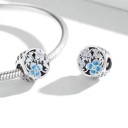 Charms Typu Pandora Kwiaty i motyle - SCC2061