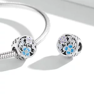Charms Typu Pandora Kwiaty i motyle - SCC2061